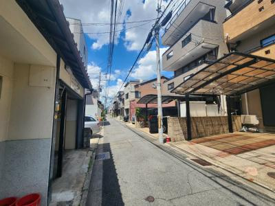 グランディール二条城の地図|前面道路