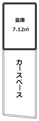 松飛台駅前駐車場付き倉庫の間取り
