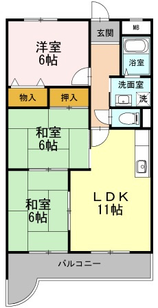 ブランベール大久保の間取り