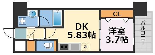 プレジオ難波の間取り