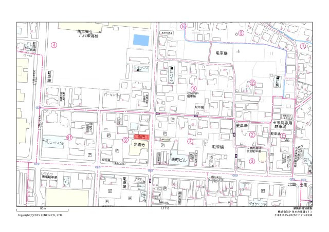 通町土地の地図