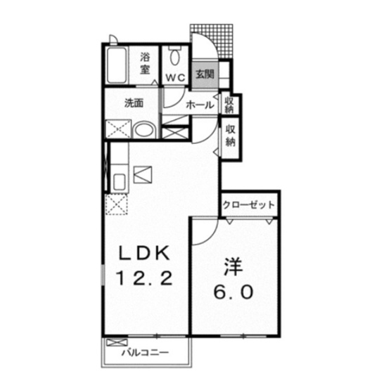 【間取り】 | イリーデ・ソレイユＡ
