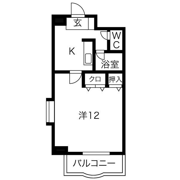 舘坂マンションAの間取り