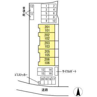 【区画図】 | マウンテンクレストクレードル | 駐車場配置図