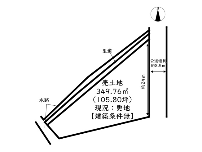 【土地図】 | 姫路市網干区垣内本町／売土地