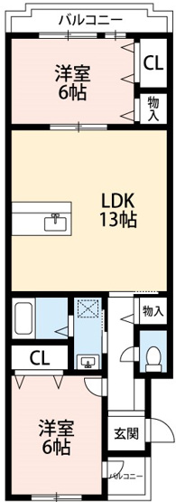 【間取り】 | ドミールＴＦ