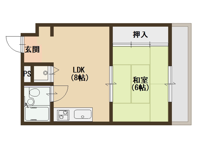 【間取り】 | ルミエール岸里