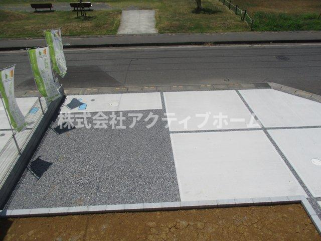 リーブルガーデン．Ｓ　鴻巣市北根第2　の駐車場|４号棟現地駐車場（2023年07月31日）撮影