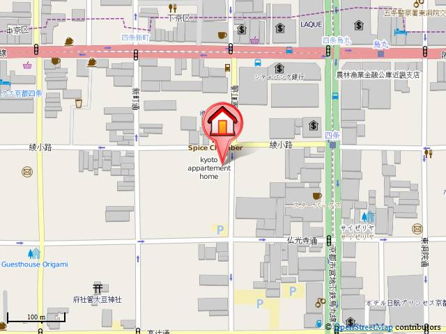 ステュディオフラット室町の地図