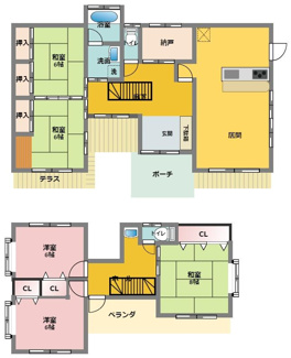 【間取り】 | 境保泉中古戸建 | ■５SLDK
■999万円