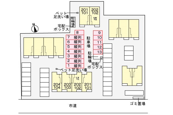 リオンリゾートⅥの駐車場|駐車場