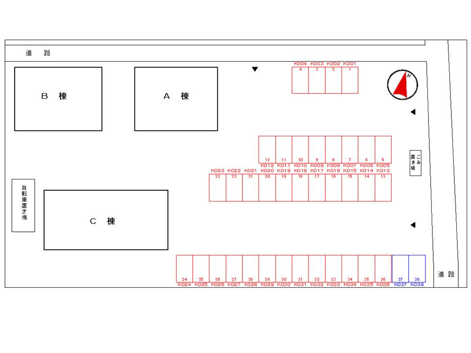 ドゥメゾンＢの駐車場|駐車場