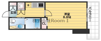 【間取り】 | ディナスティ松屋町Ⅱ