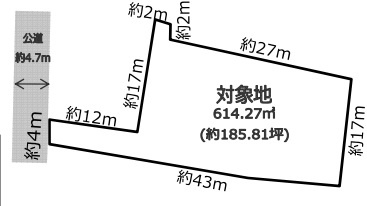 筑西市東榎生185坪の画像