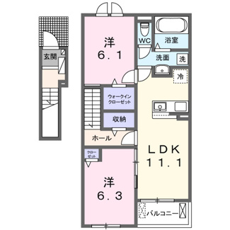 【間取り】 | パークヒルズ利根五番館