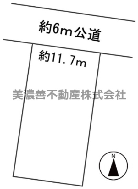 ６１３１７　岐阜市大福町土地の区画図