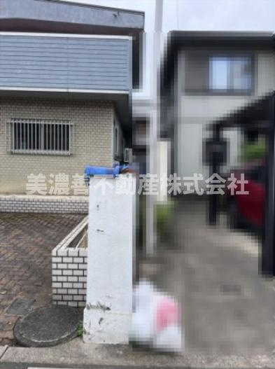 ６１３１７　岐阜市大福町土地の周辺|西側境界付近