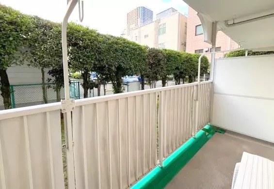 サンハイツ錦糸公園　リ　ノベーション済のバルコニー