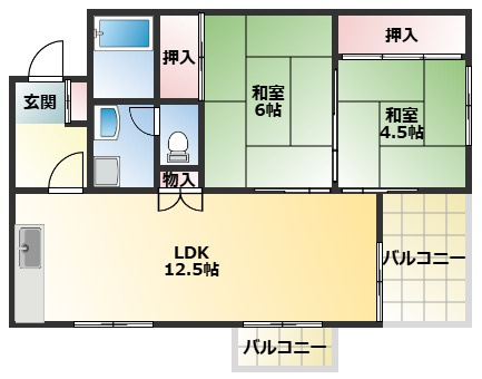 ガレリア清水町レジデンスの間取り