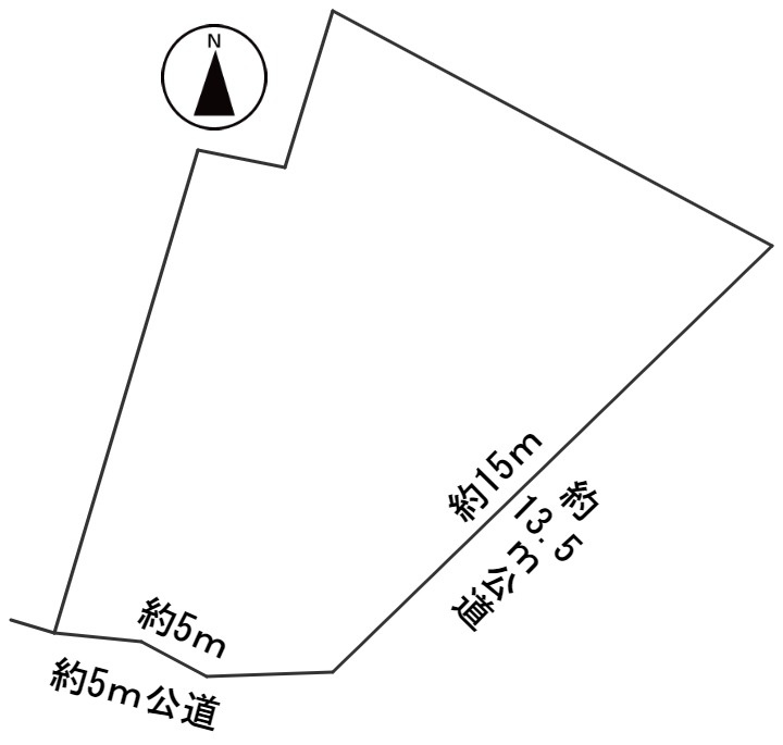 ６１３８６　関市山田土地の区画図