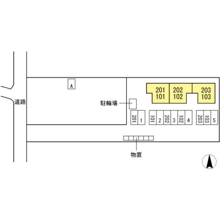 ドミールＹの区画図