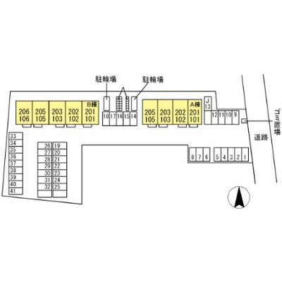 【区画図】 | セジュールＹ Ａ