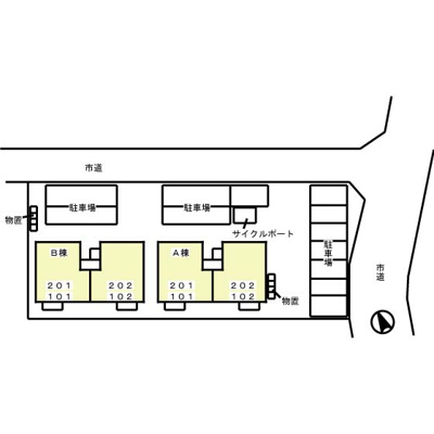 【区画図】 | フィオーレ Ａ