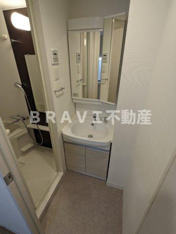 エスリード大阪城アクシス BRAVI不動産の洗面所|【エスリード大阪城アクシス】広い洗面スペース