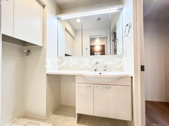 サントリーニの洗面所|高崎、前橋エリアのお部屋探しはエンドスケープまで！お客様の理想お聞かせ下さい♪