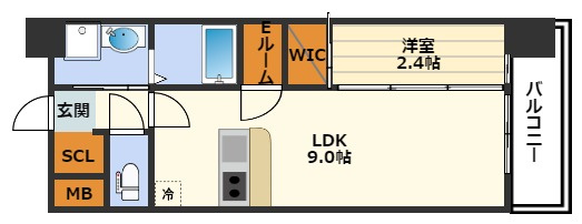 セレニテ天六リアンの間取り
