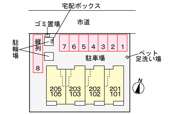 リビングフォレスト．Ｔの区画図