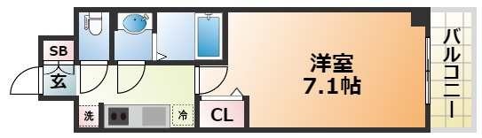 プレサンス兵庫ヴィアーレの間取り
