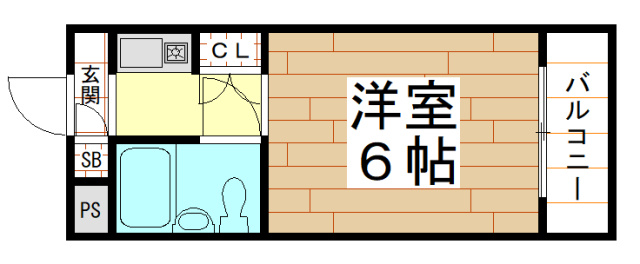 メゾンウィング ( 近畿大学 一人暮らし )の間取り