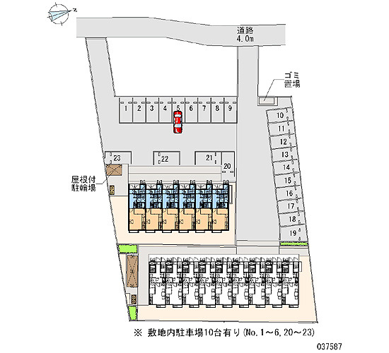 レオパレスHARUの駐車場