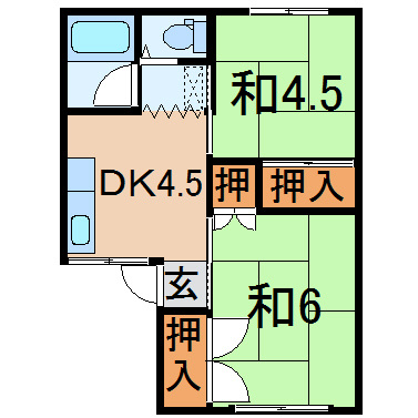 レジデンスひまわりの間取り