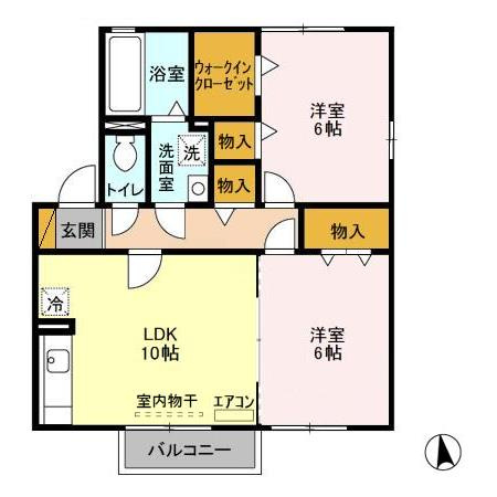 グランドソレイユ Ａ・Ｂの間取り