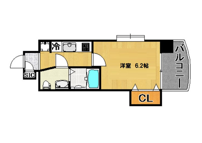 【間取り】 | LUXE難波EAST