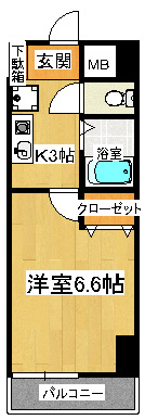 S-FORT船橋rootsの間取り