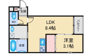【間取り】 | メイクスR守山 | 略図の為、現状優先