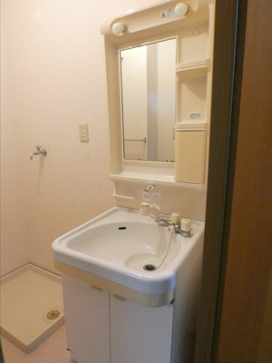 【独立洗面台】 | セジュール | 独立洗面台、小物を置くことができて便利です