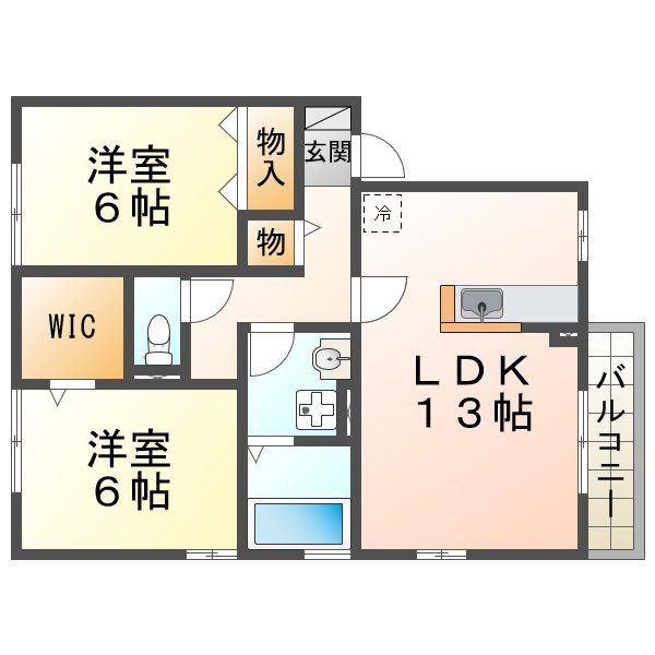 エトワール白水の間取り