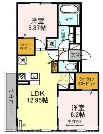 レリヤンファミリオⅧの間取り
