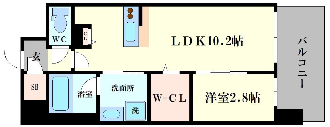 リヴェント難波サウスの間取り