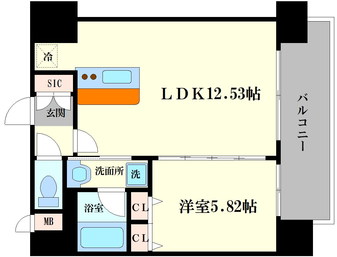 プレジオ難波westの間取り
