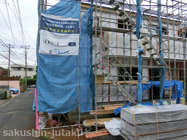 浪花町　新築戸建　全２棟の外観|浪花町　新築分譲全２棟　南側公道面