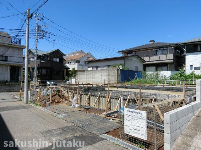 浪花町　新築戸建　全２棟の前面道路含む現地写真|浪花町　新築分譲全２棟　南側公道面