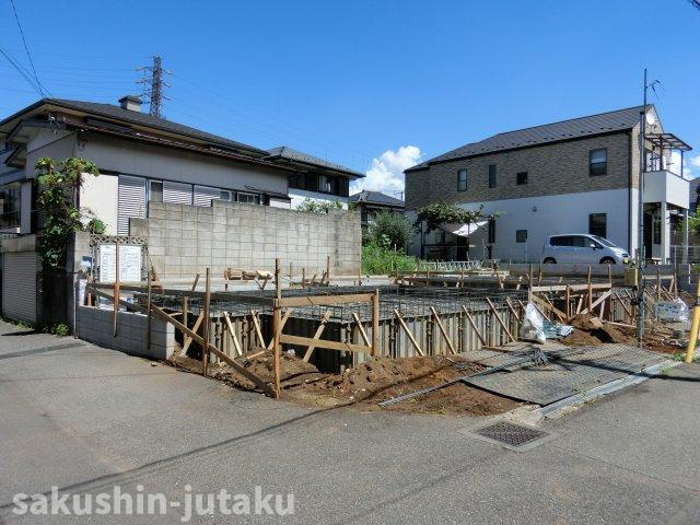 浪花町　新築戸建　全２棟の前面道路含む現地写真|浪花町　新築分譲全２棟　南側公道面