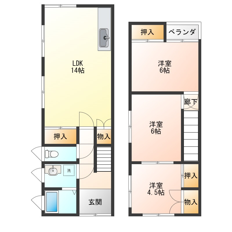 メゾンクレールの間取り