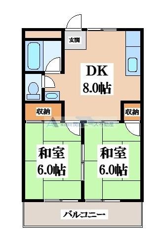【間取り】 | 旭ガーデンハイツ