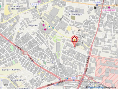 【地図】 | メゾンカルム市谷仲之町
